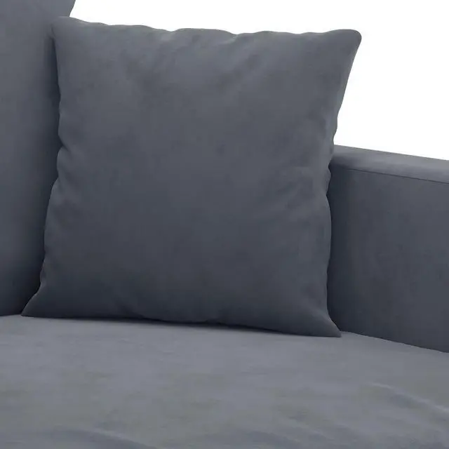 Alt view image 6 of 7 - vidaXL Sofa Accent Loveseat Couch Sofa Living Room Seating Dark Gray Velvet