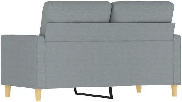 Alt view image 5 of 7 - vidaXL Sofa Accent Loveseat Couch Sofa Living Room Seating Light Gray Fabric