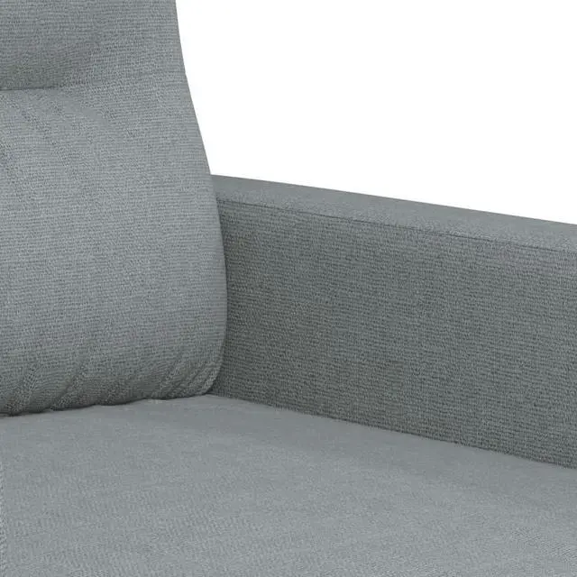 Alt view image 6 of 7 - vidaXL Sofa Accent Loveseat Couch Sofa Living Room Seating Light Gray Fabric