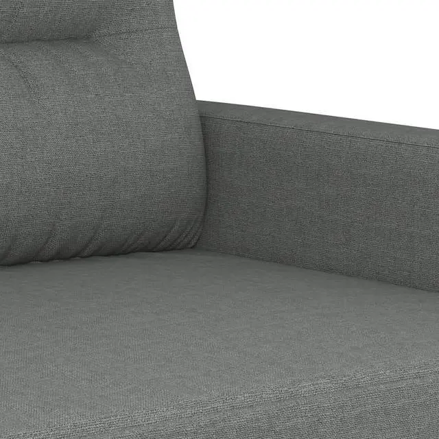 Alt view image 6 of 7 - vidaXL Sofa Accent Loveseat Couch Sofa Living Room Seating Dark Gray Fabric