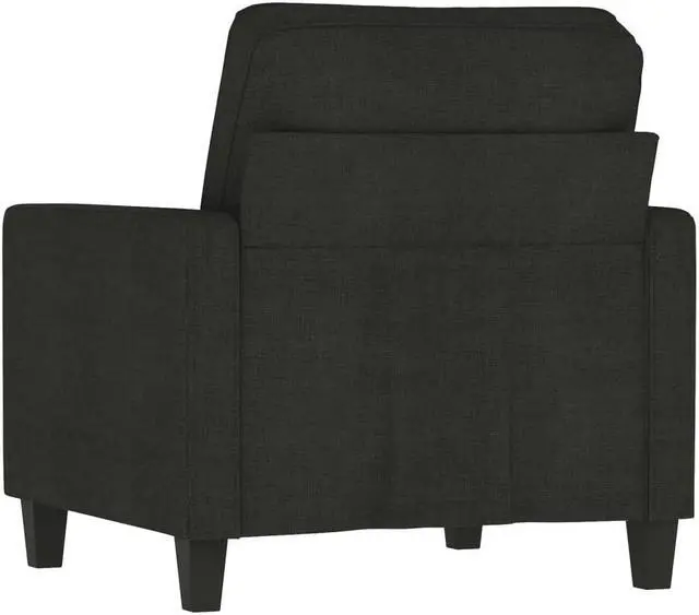 Alt view image 5 of 7 - vidaXL Sofa Chair Upholstered Single Sofa Chair for Living Room Black Fabric