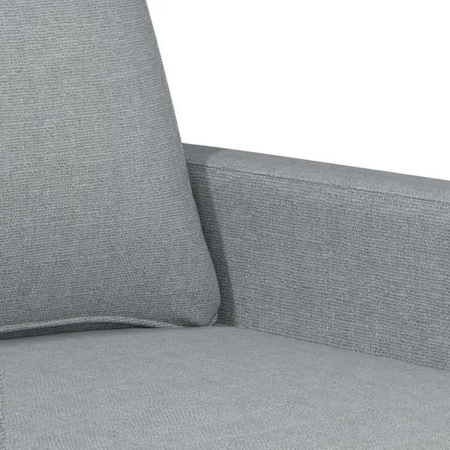 Alt view image 6 of 7 - vidaXL Sofa Accent Loveseat Couch Sofa Living Room Seating Light Gray Fabric