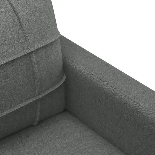 Alt view image 6 of 7 - vidaXL Sofa Upholstered Accent Single Sofa Chair with Pillow Dark Gray Fabric