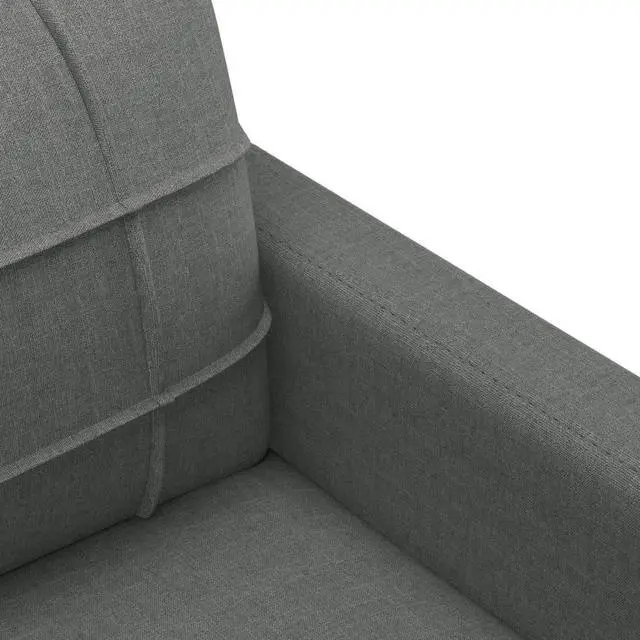 Alt view image 6 of 7 - vidaXL Sofa Accent Upholstered Loveseat Couch Sofa Settee Dark Gray Fabric