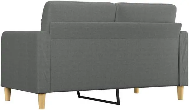 Alt view image 5 of 7 - vidaXL Sofa Accent Upholstered Loveseat Couch Sofa Settee Dark Gray Fabric