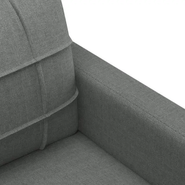 Alt view image 6 of 7 - vidaXL Sofa Accent Upholstered Loveseat Couch Sofa Settee Dark Gray Fabric