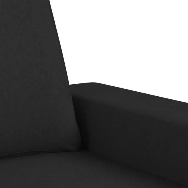 Alt view image 6 of 7 - vidaXL 3-Seater Sofa Accent Upholstered Couch Sofa for Living Room Black Fabric