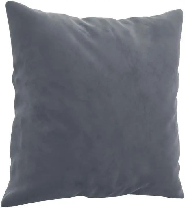 Alt view image 5 of 6 - vidaXL 2-Seater Sofa with Throw Pillows Accent Loveseat Couch Dark Gray Velvet