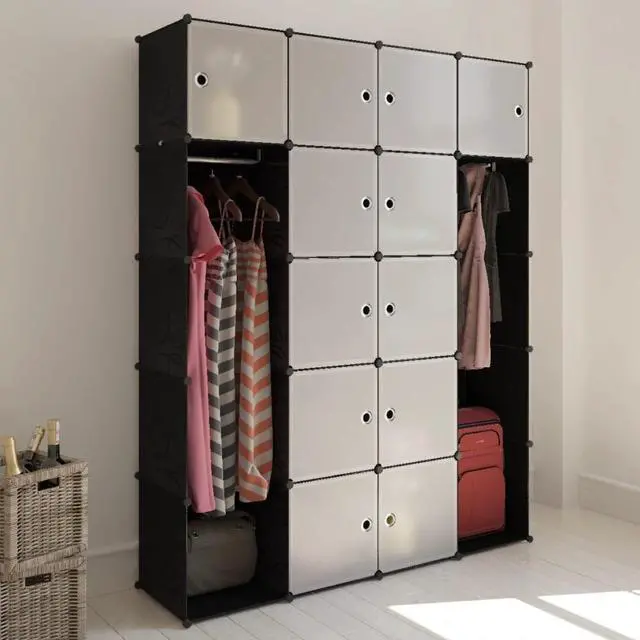 Alt view image 7 of 12 - Modular Cabinet with 14 Compartments 14.6"x57.5"x71"