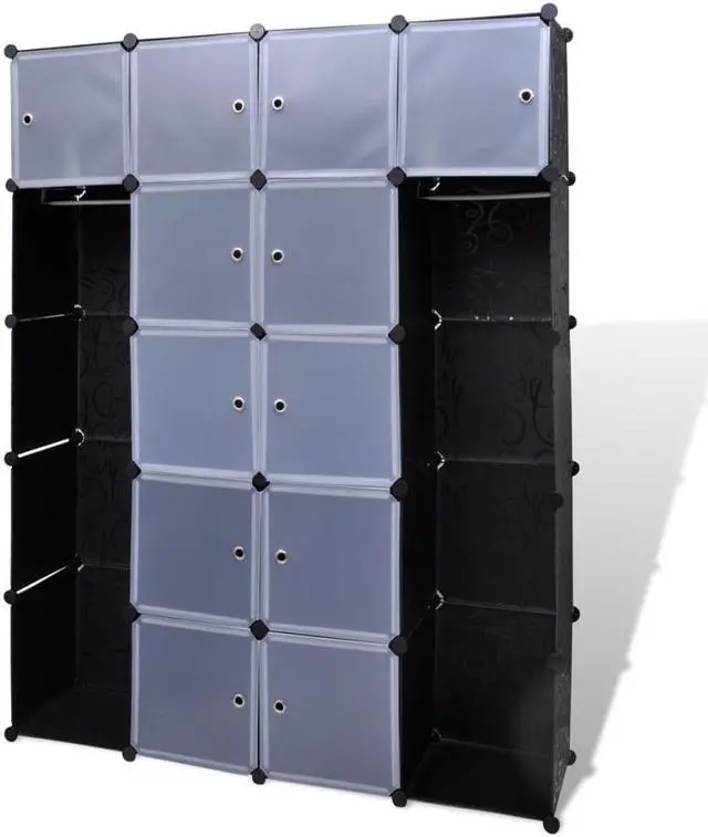 Alt view image 8 of 12 - Modular Cabinet with 14 Compartments 14.6"x57.5"x71"