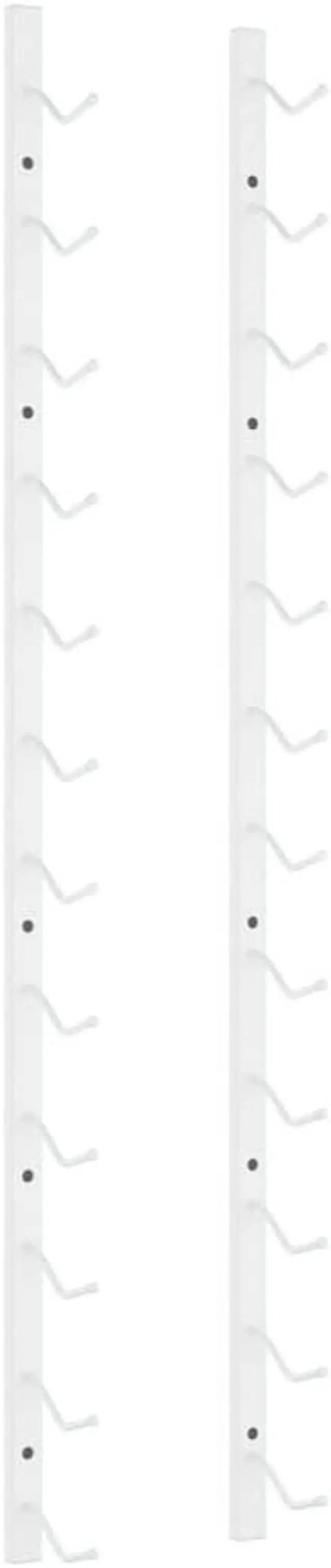 Alt view image 2 of 3 - vidaXL Wall Mounted Wine Rack for 12 Bottles Wall Wine Rack Shelf White Iron