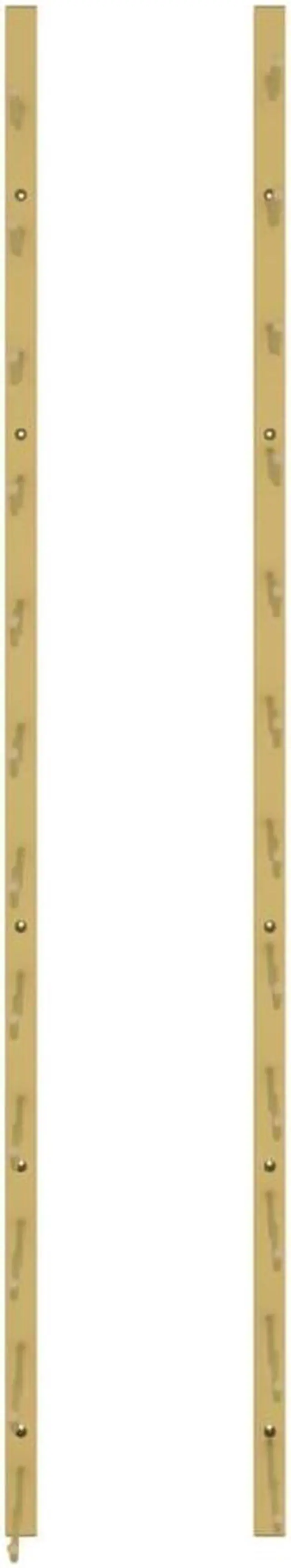 Alt view image 3 of 6 - vidaXL Wall Mounted Wine Rack for 24 Bottles Wall Wine Rack Shelf Gold Iron