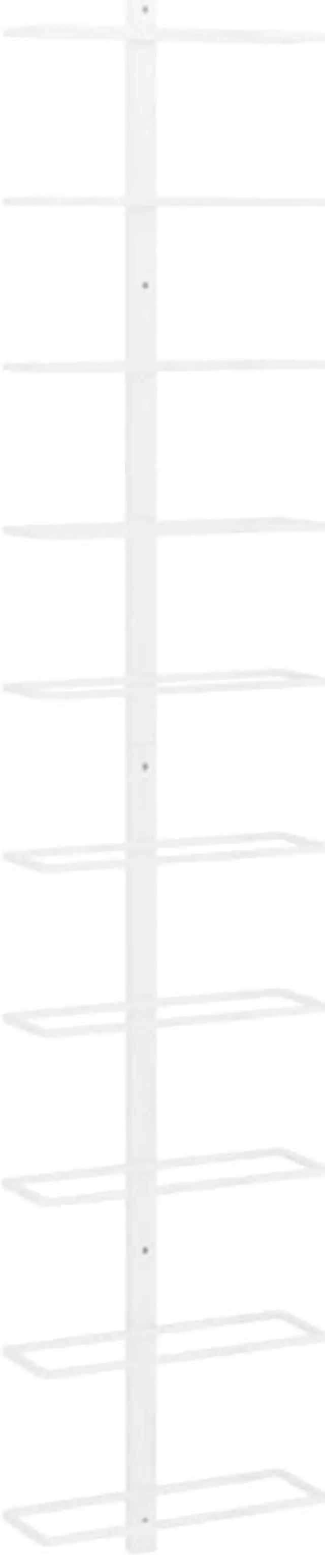Alt view image 2 of 5 - vidaXL Wall-mounted Wine Rack for 10 Bottles Wine Bottle Holder White Metal
