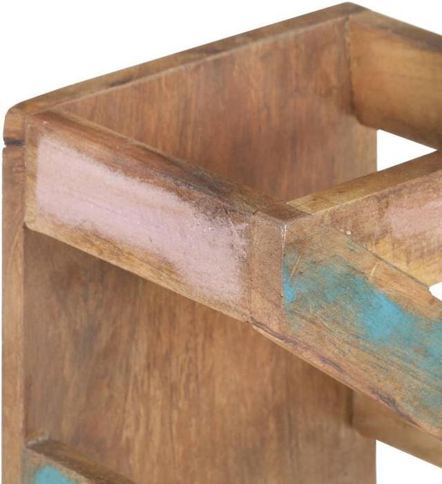 Alt view image 16 of 17 - vidaXL Wine Rack for 5 Bottles Solid Reclaimed Wood