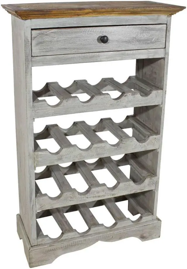 Alt view image 12 of 13 - vidaXL Wine Rack for 12 Bottles Floor Wine Cabinet Holder Solid Reclaimed Wood