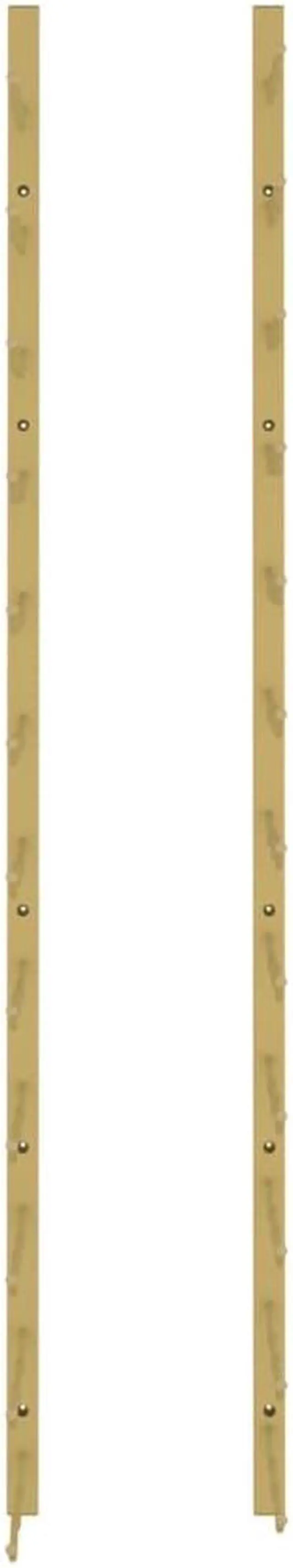 Alt view image 3 of 6 - vidaXL Wall Mounted Wine Rack for 36 Bottles Wall Wine Rack Shelf Gold Iron