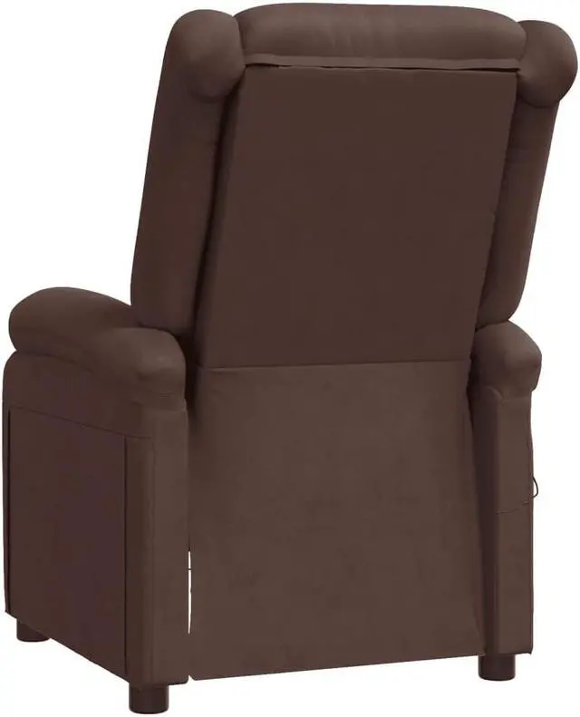 Alt view image 5 of 7 - vidaXL Massage Chair Adjustable Reclining Seating Furniture Brown Faux Leather