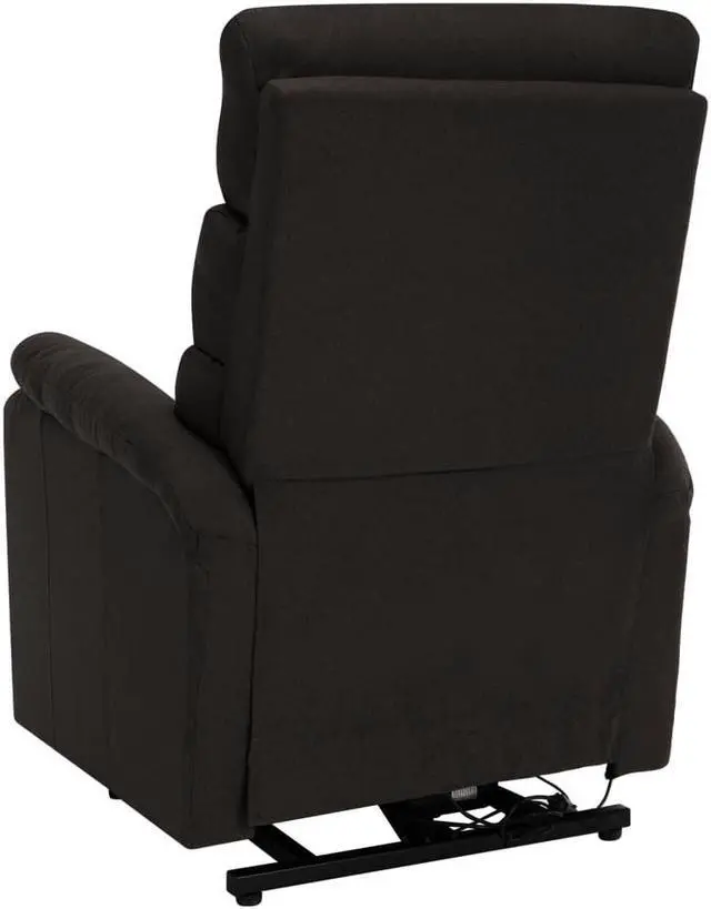 Alt view image 4 of 6 - vidaXL Power Lift Recliner Electric Lift Chair for Elderly Dark Brown Fabric