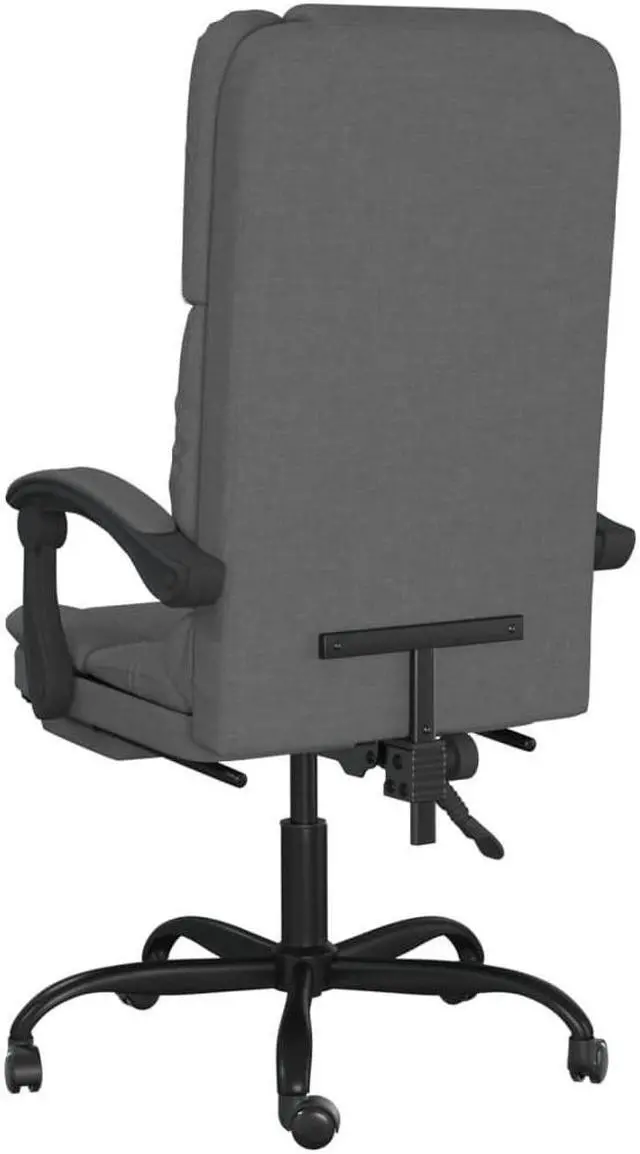 Alt view image 8 of 9 - vidaXL Massage Reclining Office Chair Dark Gray Fabric