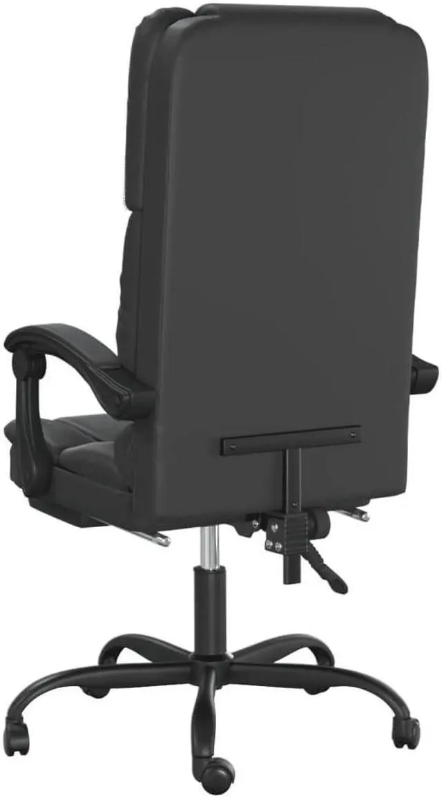 Alt view image 8 of 10 - vidaXL Massage Reclining Office Chair Black Faux Leather
