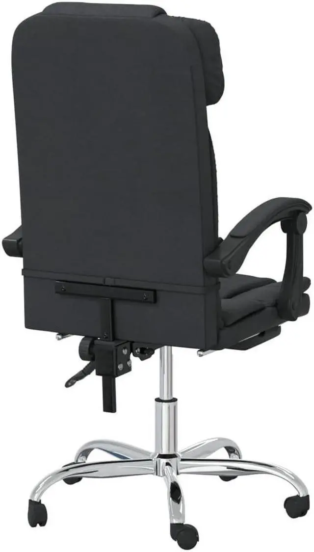 Alt view image 8 of 10 - vidaXL Massage Reclining Office Chair Black Faux Leather