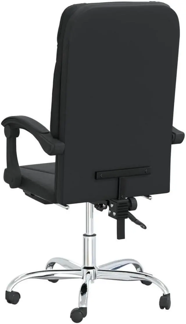 Alt view image 8 of 10 - vidaXL Reclining Office Chair Black Faux Leather