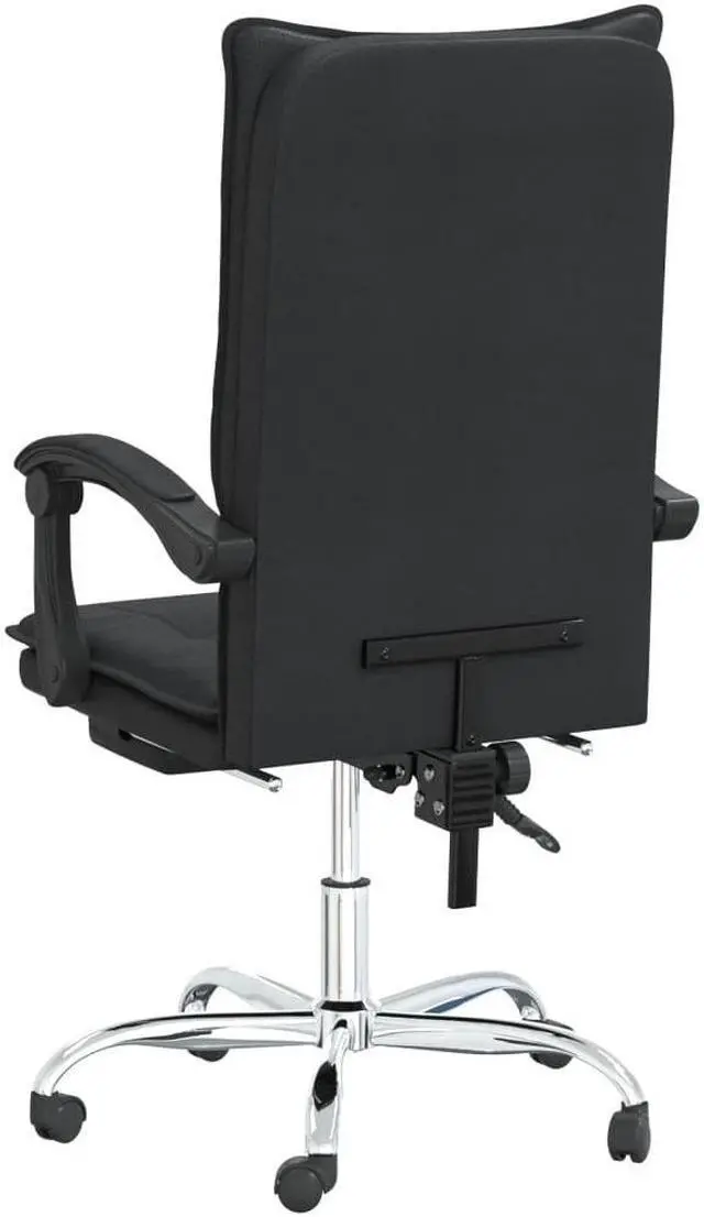 Alt view image 7 of 9 - vidaXL Reclining Office Chair Black Faux Leather