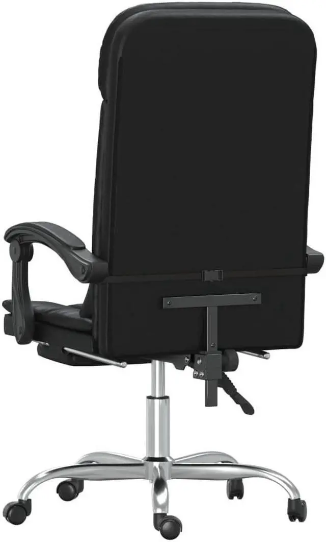 Alt view image 7 of 9 - vidaXL Massage Reclining Office Chair Black Faux Leather