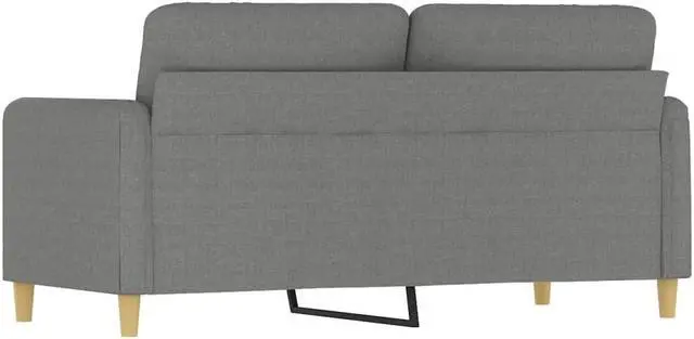 Alt view image 13 of 15 - vidaXL 2-Seater Sofa Dark Gray 55.1" Fabric