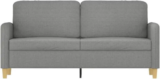 Alt view image 11 of 15 - vidaXL 2-Seater Sofa Dark Gray 55.1" Fabric