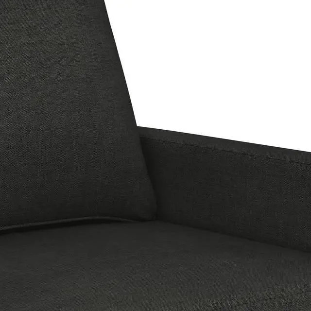 Alt view image 6 of 7 - vidaXL Sofa Accent Upholstered 3-Seater Couch Sofa for Living Room Black Fabric