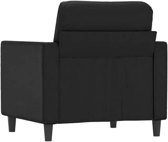 Alt view image 5 of 7 - vidaXL Sofa Chair Accent Upholstered Single Sofa Chair Black Faux Leather