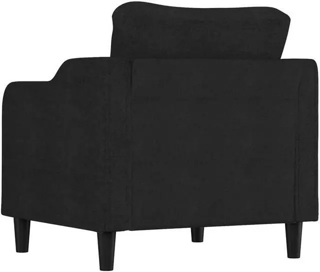Alt view image 5 of 7 - vidaXL Sofa Chair Upholstered Single Sofa Chair for Living Room Black Fabric