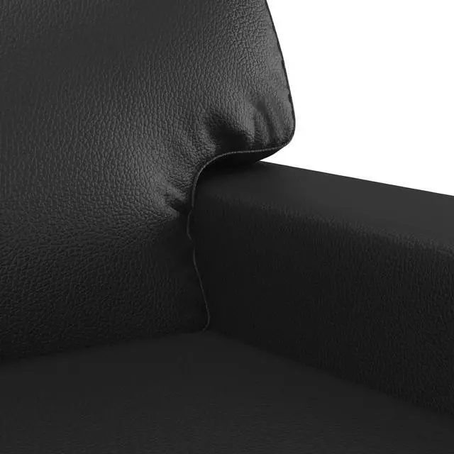 Alt view image 6 of 7 - vidaXL Sofa Chair Accent Upholstered Single Sofa Chair Black Faux Leather