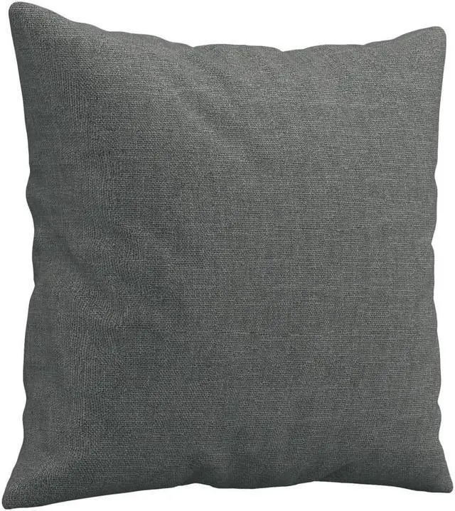 Alt view image 5 of 6 - vidaXL 2-Seater Sofa with Throw Pillows Accent Loveseat Couch Dark Gray Fabric