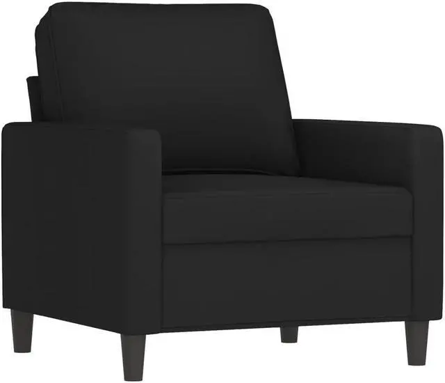 Alt view image 2 of 7 - vidaXL Sofa Chair Upholstered Single Sofa Chair for Living Room Black Velvet