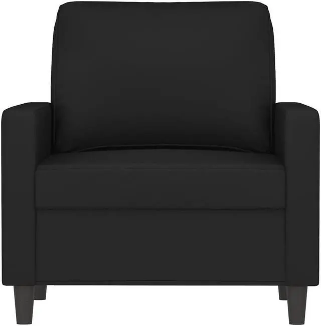 Alt view image 3 of 7 - vidaXL Sofa Chair Upholstered Single Sofa Chair for Living Room Black Velvet