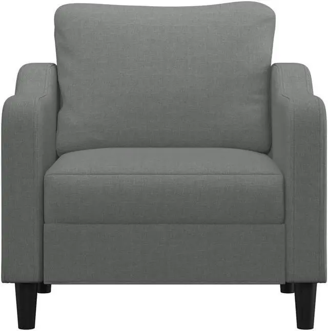 Alt view image 3 of 7 - vidaXL Sofa Chair Accent Upholstered Single Sofa Armchair Dark Gray Fabric