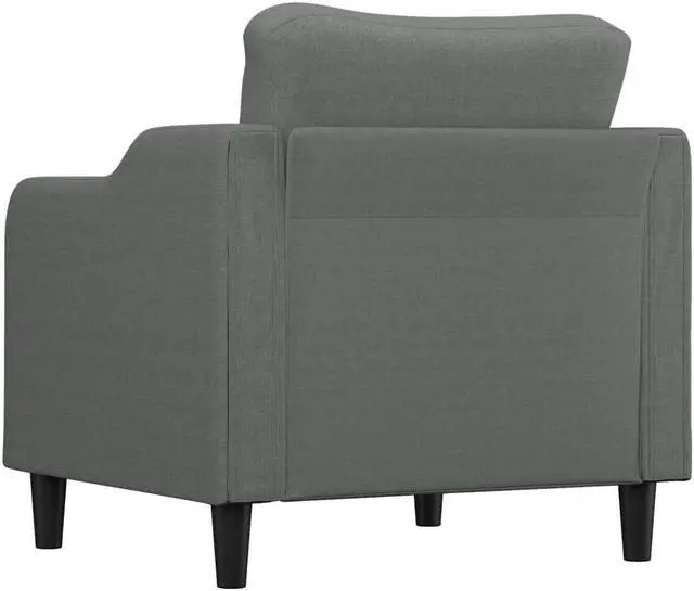 Alt view image 5 of 7 - vidaXL Sofa Chair Accent Upholstered Single Sofa Armchair Dark Gray Fabric