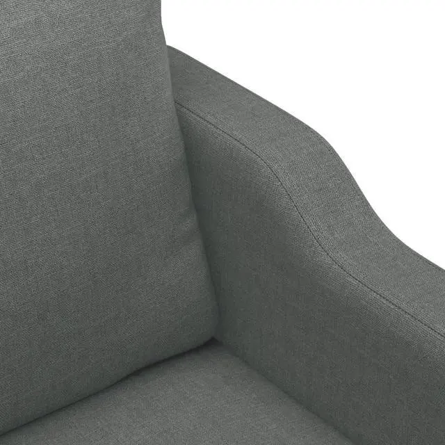 Alt view image 6 of 7 - vidaXL Sofa Chair Accent Upholstered Single Sofa Armchair Dark Gray Fabric