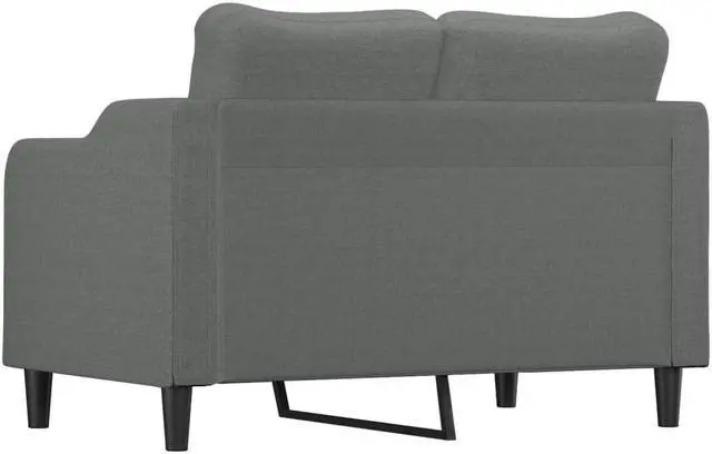 Alt view image 5 of 7 - vidaXL Sofa Accent Loveseat Couch Sofa Living Room Seating Dark Gray Fabric