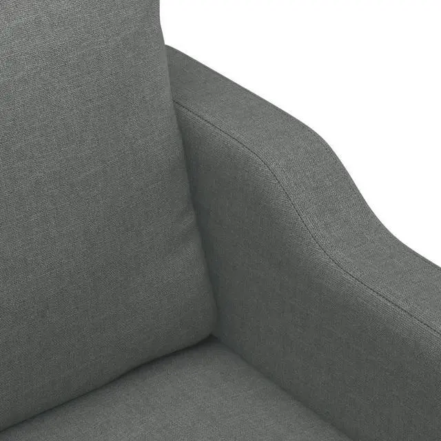 Alt view image 6 of 7 - vidaXL Sofa Accent Loveseat Couch Sofa Living Room Seating Dark Gray Fabric