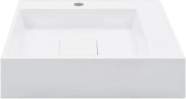 Alt view image 10 of 13 - vidaXL Wash Basin 19.7"x19.7"x4.8" Mineral Cast/Marble Cast White