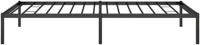 Alt view image 6 of 7 - vidaXL 12-Inch Black Metal Twin Bed Frame, Heavy-Duty Construction with Under-Bed Storage for Modern Bedroom, No Box Spring Needed & Easy Assembly, No Mattress