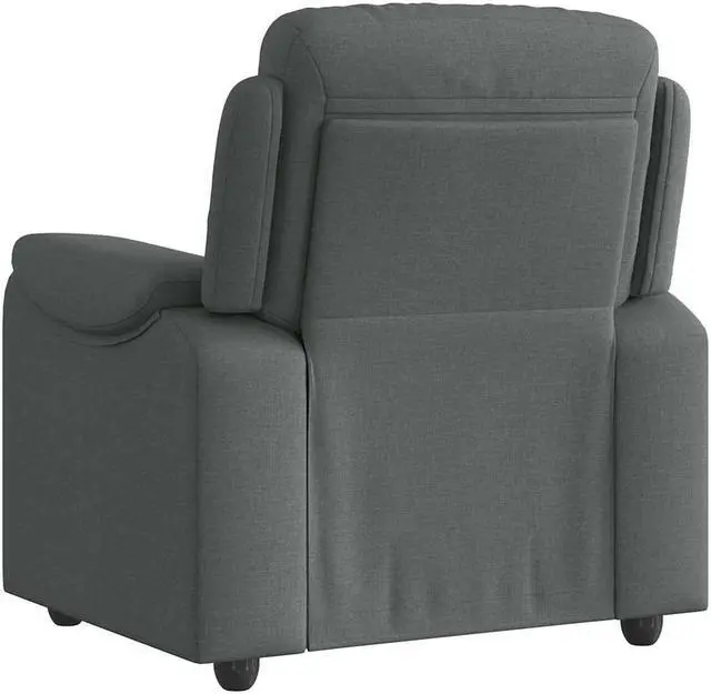 Alt view image 5 of 6 - vidaXL Recliner Chair Dark Gray Fabric reclining chair reclining armchair