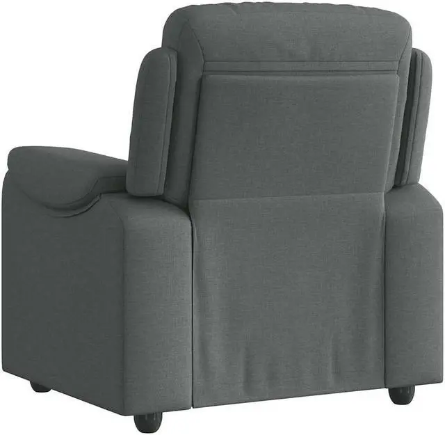 Alt view image 4 of 6 - vidaXL Recliner Chair Dark Gray Fabric reclining chair reclining armchair