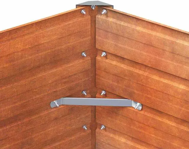 Alt view image 6 of 6 - vidaXL Garden Raised Bed Planter Flower Box Outdoor Patio Rusty Corten Steel