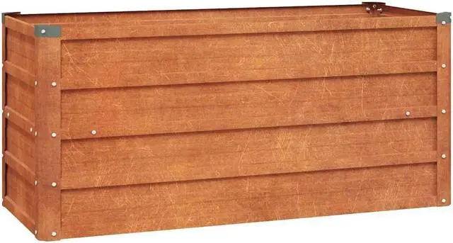Alt view image 2 of 6 - vidaXL Garden Raised Bed Planter Flower Box Outdoor Patio Rusty Corten Steel