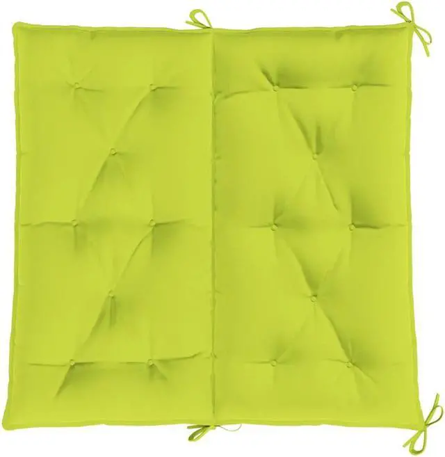 Alt view image 6 of 7 - vidaXL Indoor/Outdoor Bench Cushions 2 pcs, Patio Loveseat Cushions, Porch Swing Seat Cushions, Non-slip, Water-Repellent, Breathable, Resilient, Bright Green 39.4"x19.7"x2.8" Oxford Fabric