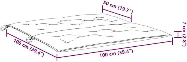 Alt view image 4 of 7 - vidaXL Indoor/Outdoor Bench Cushions 2 pcs, Patio Loveseat Cushions, Porch Swing Seat Cushions, Non-slip, Water-Repellent, Breathable, Resilient, Bright Green 39.4"x19.7"x2.8" Oxford Fabric